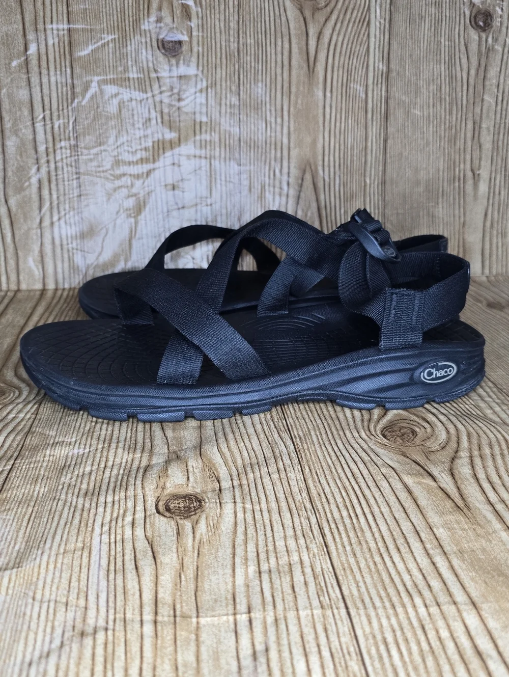 Men's Chaco Black Strappy Outdoor Waterproof  Sandals Size 14‎